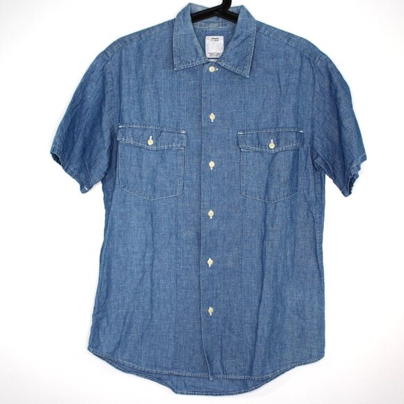 Visvim Japan Mens 1 Cotton Linen Blend Button Up Shirt F1185 - Picture 1 of 7